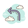 Instant reply speech bubble icon